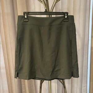 32 Degrees Olive Green Mini Skirt with Side Slits